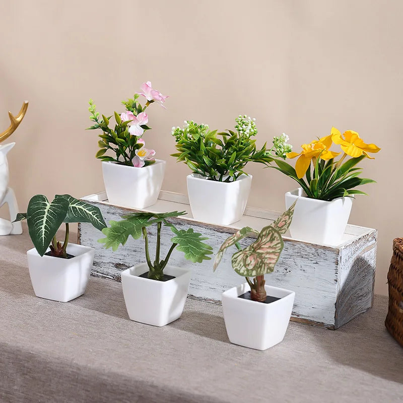 Artificial flowers arranged in a vase, view 15