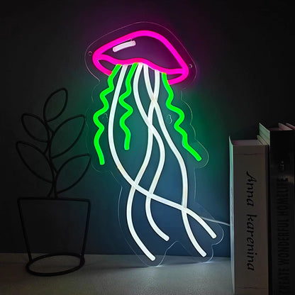 Jellyfish neon sign USB powered dimmable LED light