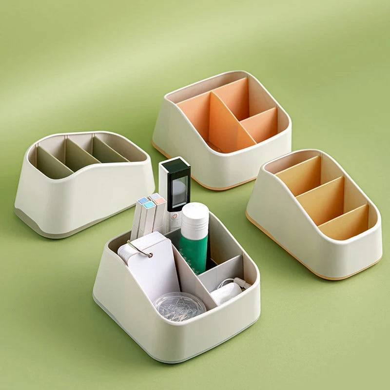 Trapezoidal organiser shown from the side