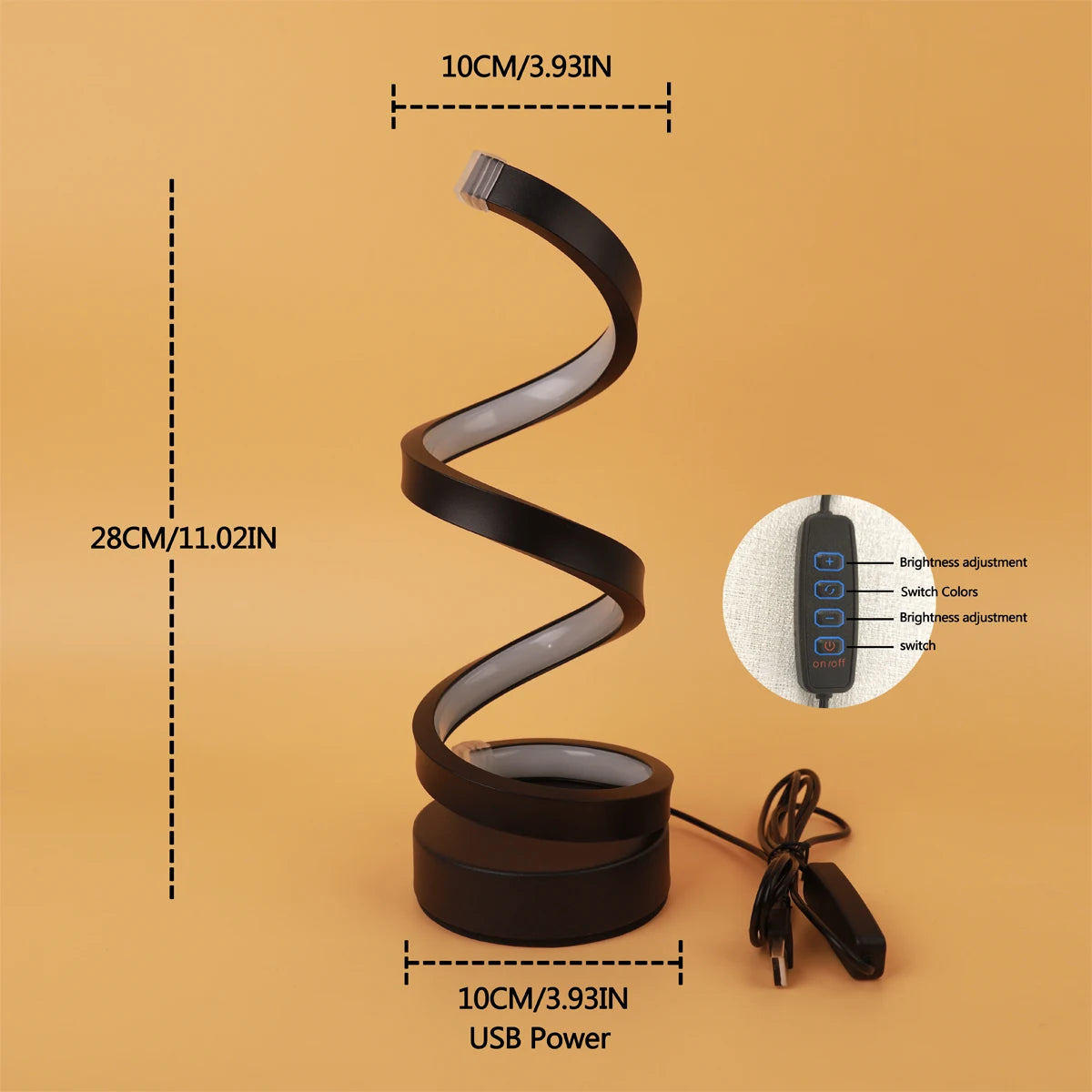 Unique twist design home decor lamp gift