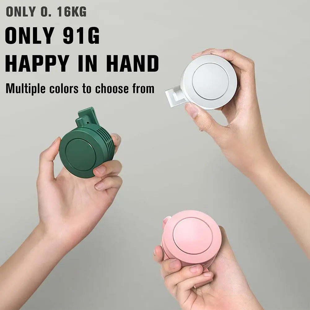 Bladeless Mini USB Rechargeable Fan Portable Clip-On Neck Hanging Personal Cooling Fan for Home, Office & Travel