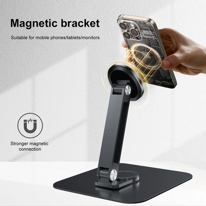 Aluminium portable monitor stand with rotating base, view 5