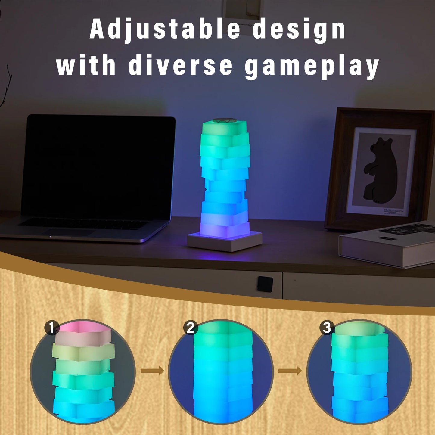 Rechargeable RGB table lamp modern design