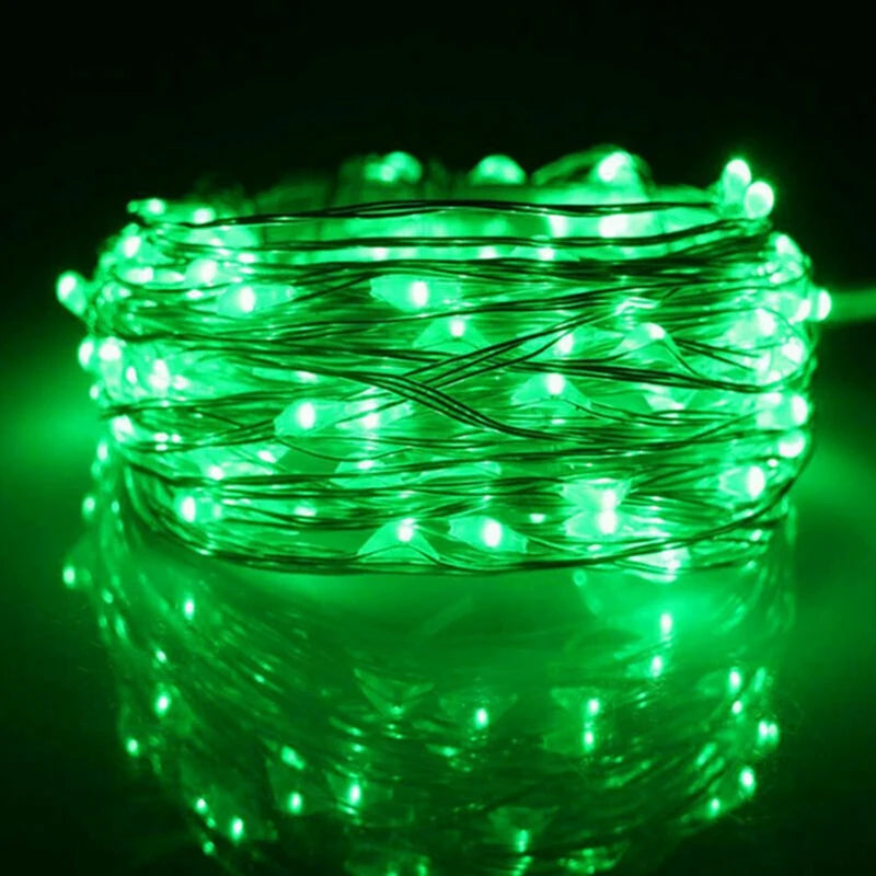 Copper wire lights colour options display
