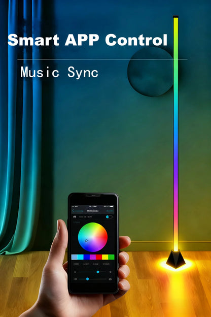 Dimmable RGB standing lamp remote control