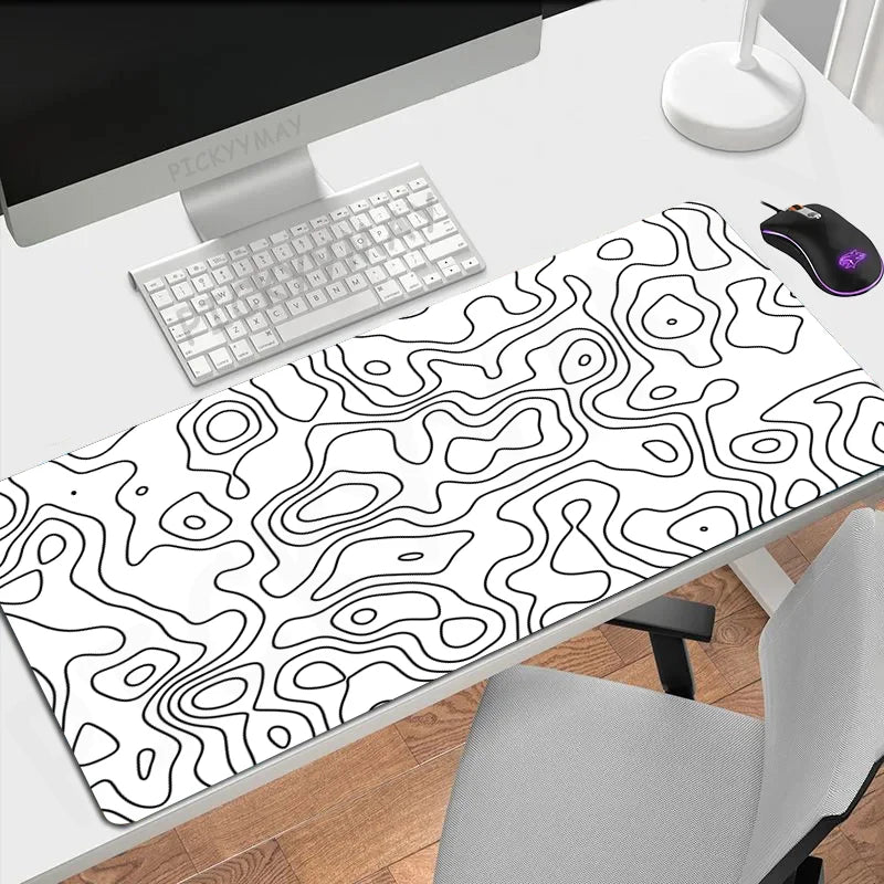 Desk mat with a two tone gradient print, view 2