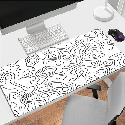 Desk mat with a two tone gradient print, view 2