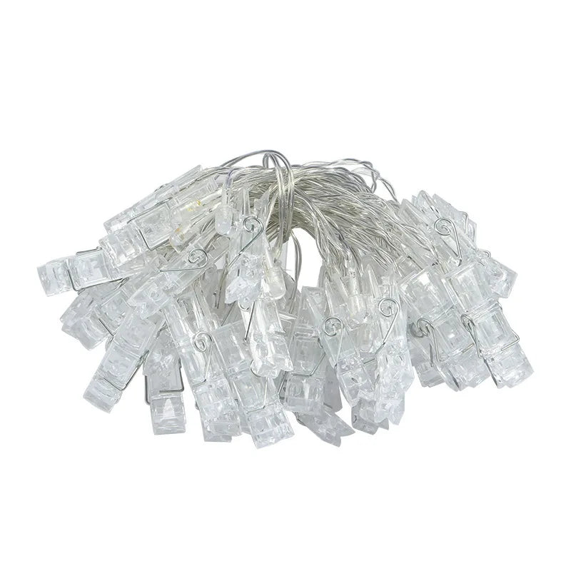 RGB photo clip lights party decoration