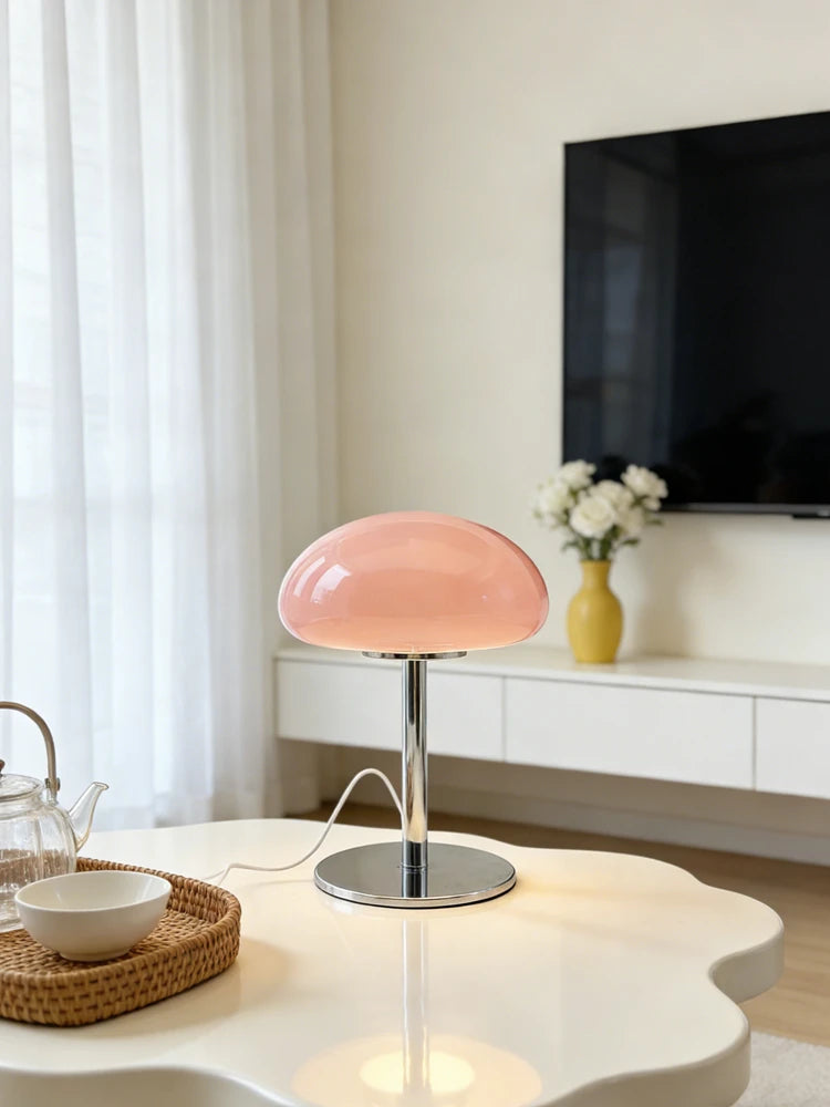 Cloud table lamp warm LED bulb detail