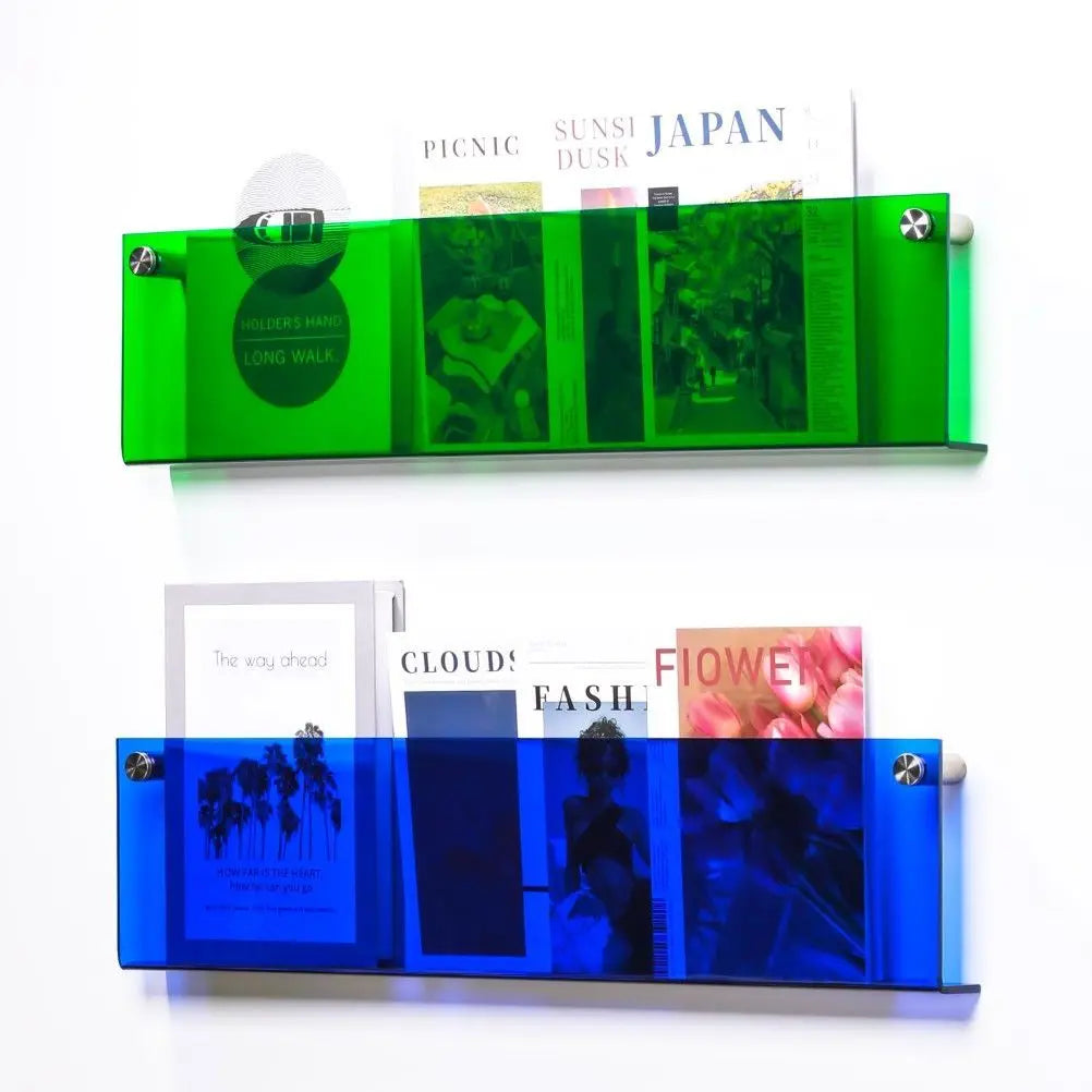 Acrylic brochure display rack in color 4