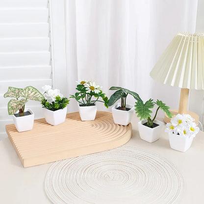 Artificial flowers arranged in a vase, view 9