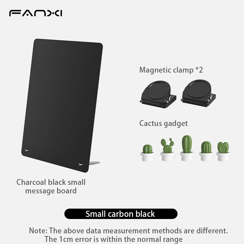 Black and white magnetic boards compared