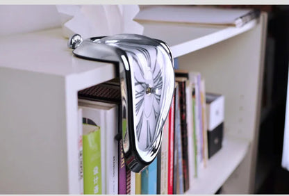 Melting clock shown from the side to show the droop