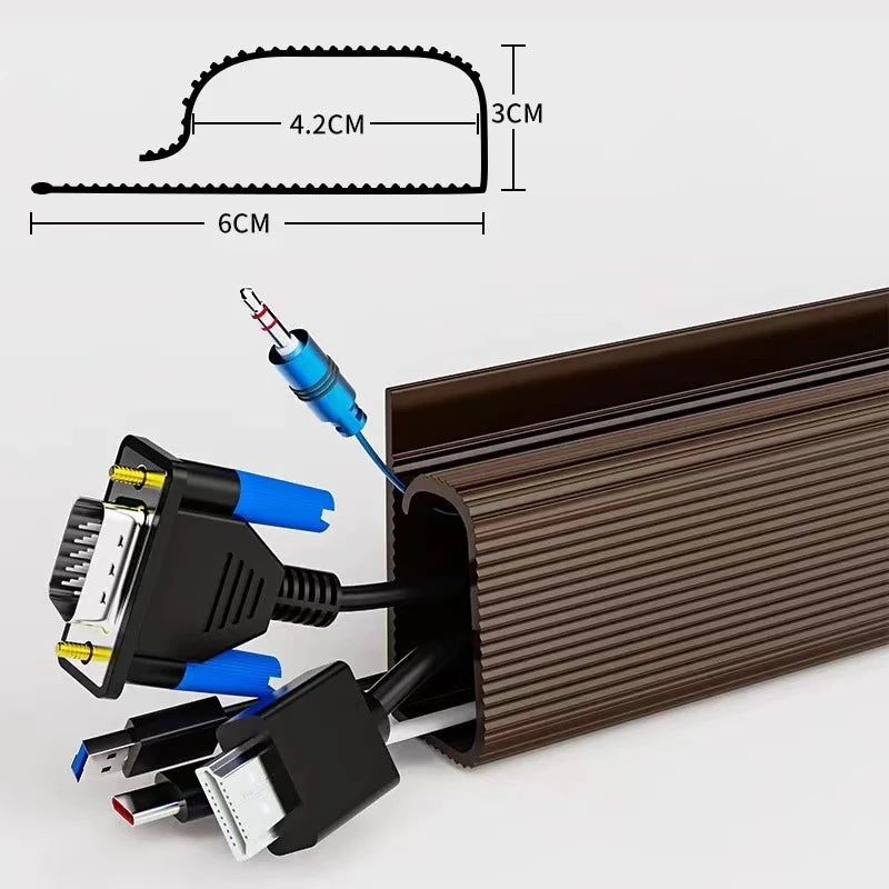 Cable cover dimensions shown at 40cm long