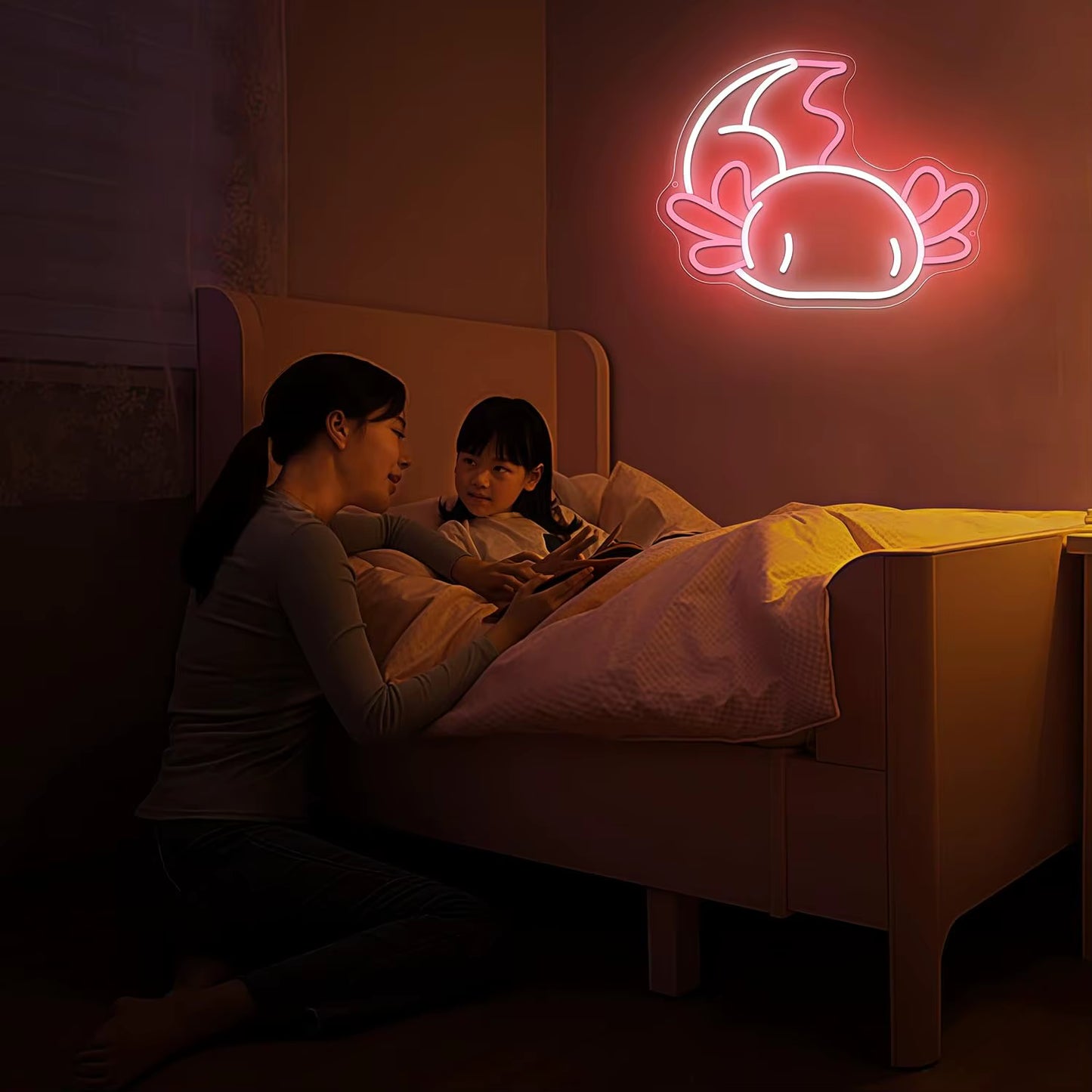 Axolotl neon sign birthday gift for animal lovers