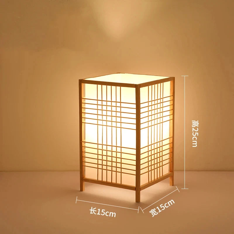 Bamboo table lamp size and dimensions guide