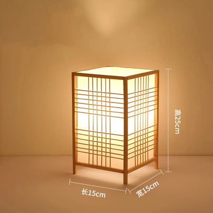 Bamboo table lamp size and dimensions guide