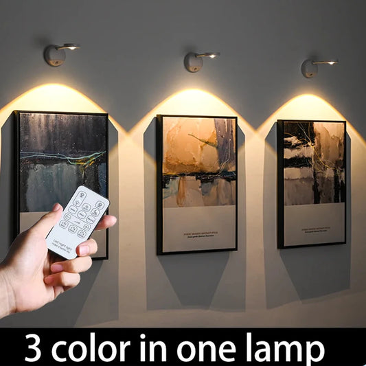 Motion sensor spotlight rechargeable LED light