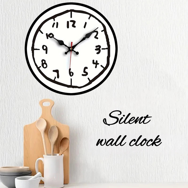 Silent wall clock home office study room