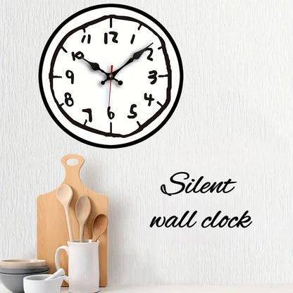 Silent wall clock home office study room