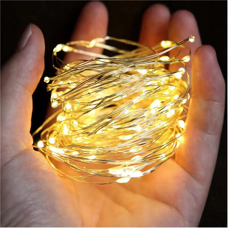 Three flashing mode settings string lights