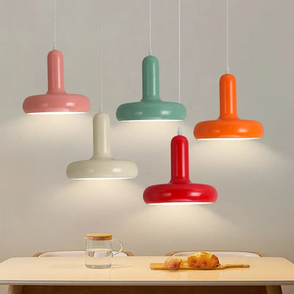 Bedside Pendant Light, 3-Color Dimmable Mushroom Lamp