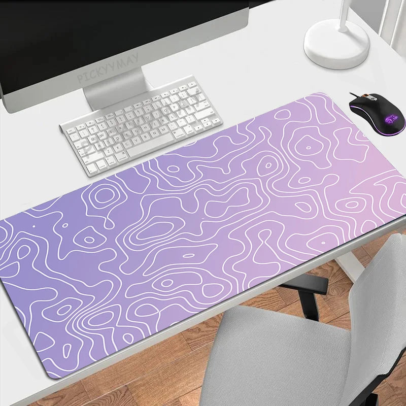 Desk mat with a two tone gradient print