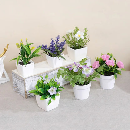 Artificial flowers arranged in a vase, view 10