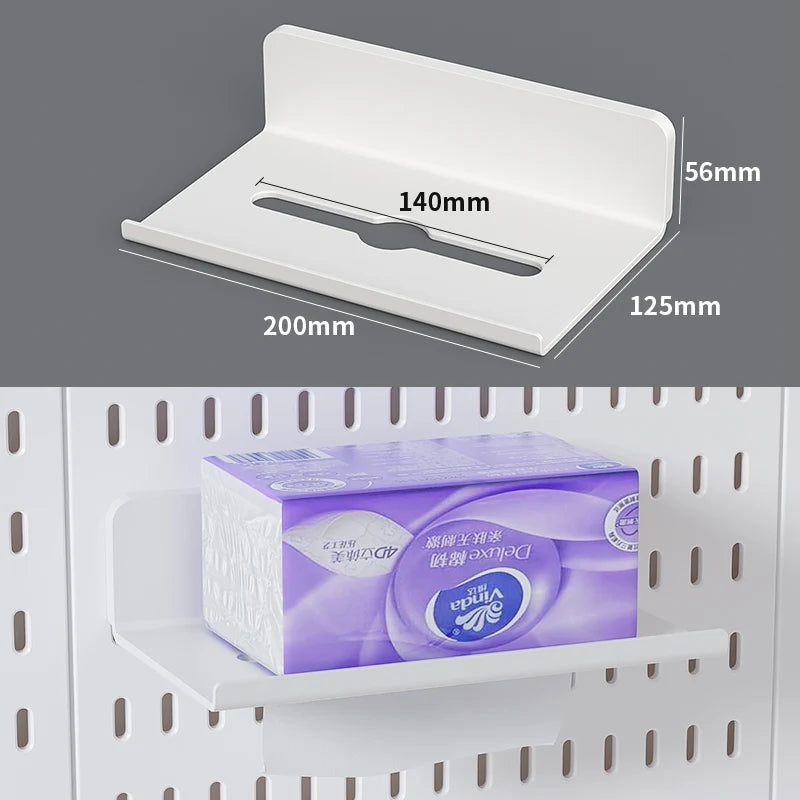Wall pegboard with hooks, baskets and accessories, view 62