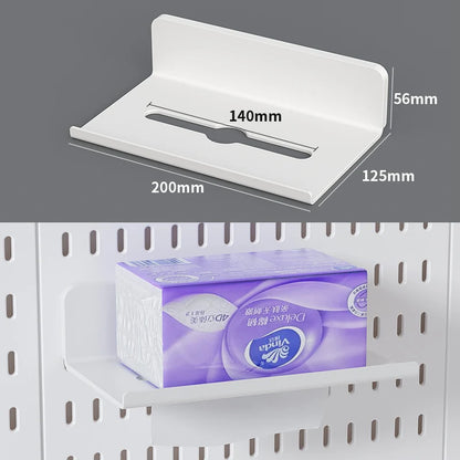 Wall pegboard with hooks, baskets and accessories, view 62