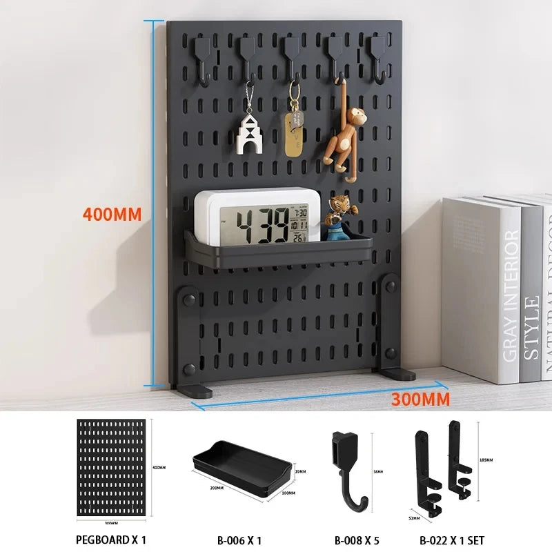 Pegboard used for craft room storage