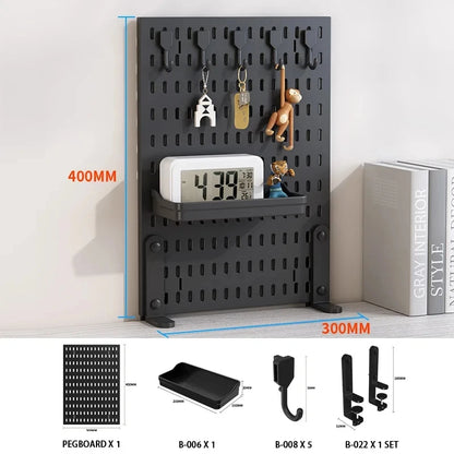 Pegboard used for craft room storage