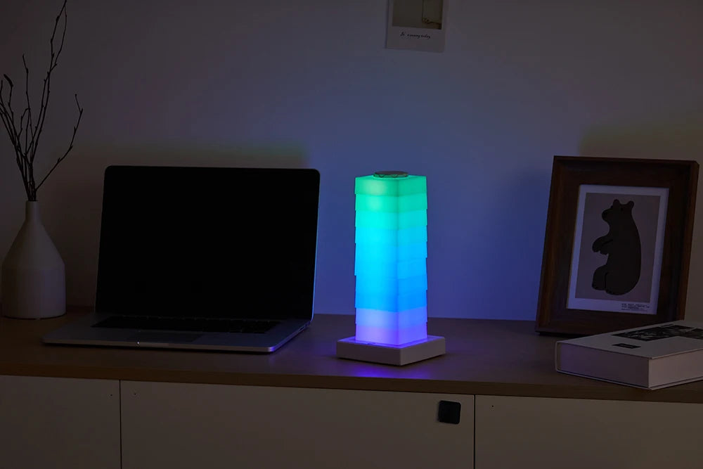 LED mood lamp color transitions