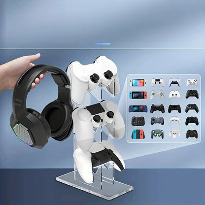 Three tier controller and headphone holder, view 5