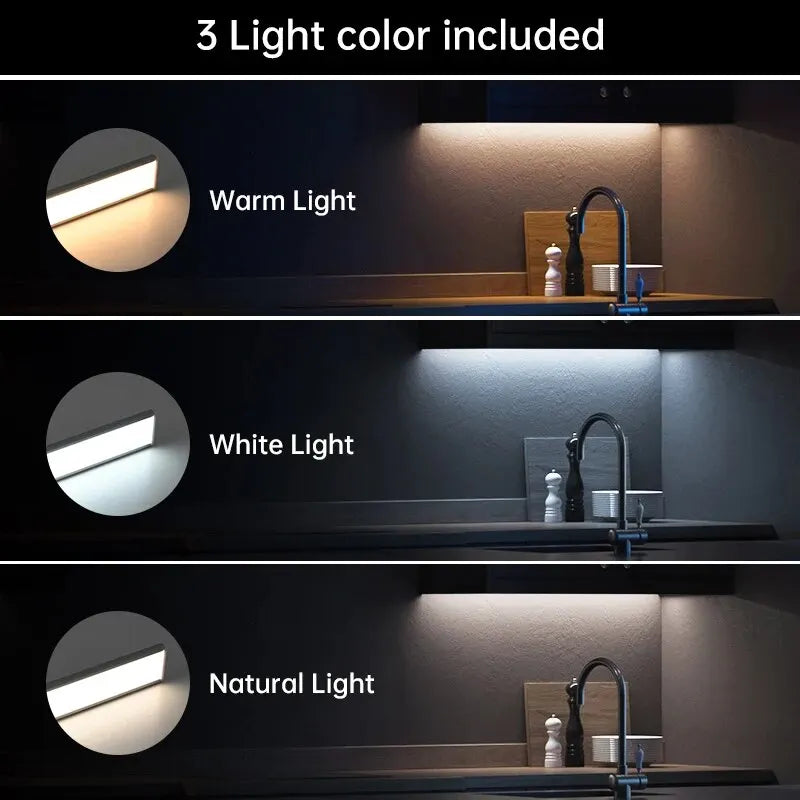 LED under cabinet light for kitchen with motion sensor activation