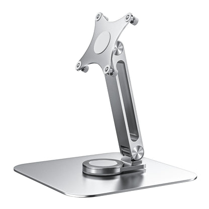 Aluminium portable monitor stand with rotating base