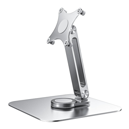 Aluminium portable monitor stand with rotating base