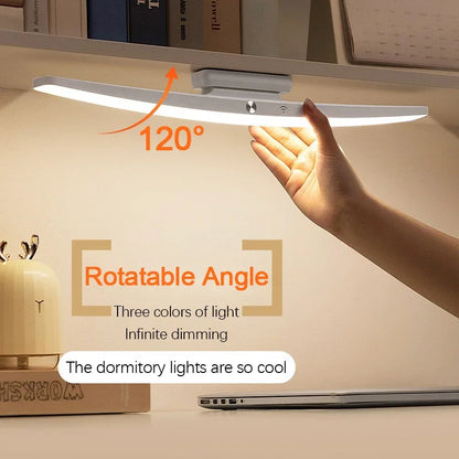 Magnetic LED desk lamp with touch control and remote dimming in modern design