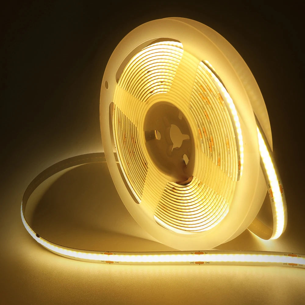 Battery powered LED strip under bed lighting
