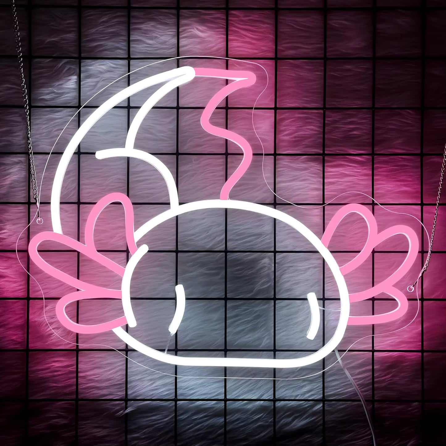 Axolotl neon sign USB dimmable LED wall decor