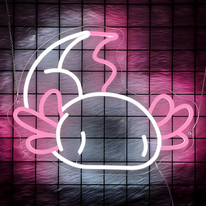 Axolotl neon sign USB dimmable LED wall decor