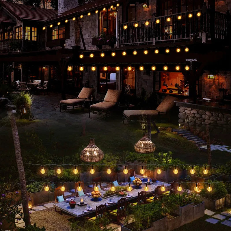 USB and battery power options for string lights
