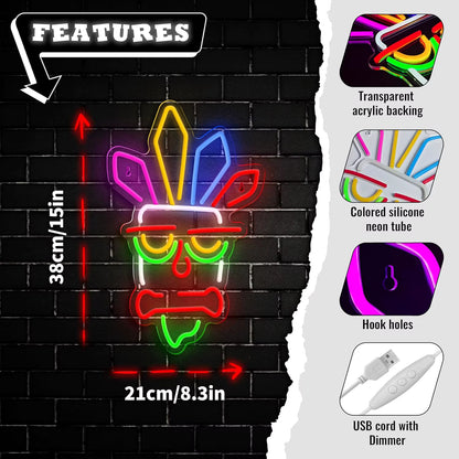 USB dimmable neon light warm glow party decoration
