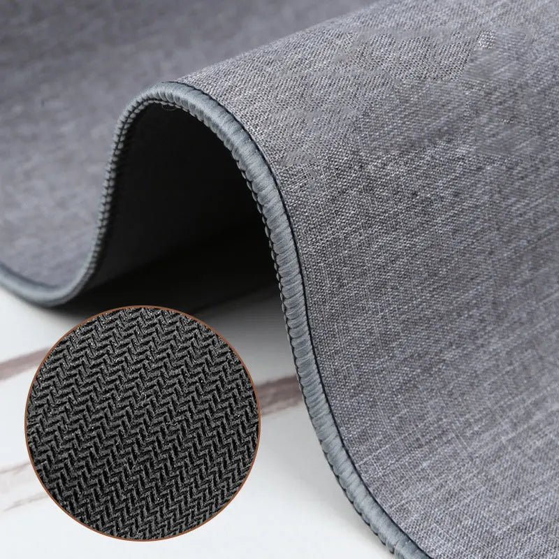 Thick cotton and linen desk mat, view 2
