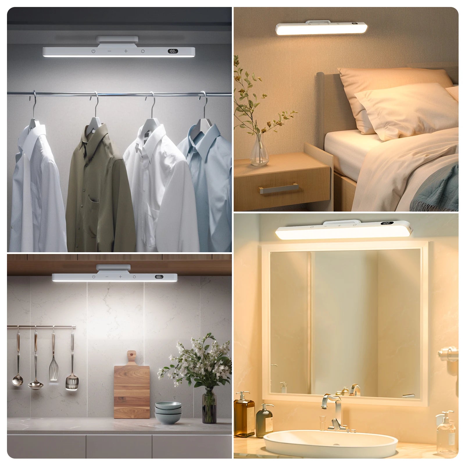 120 LED mirror light stepless brightness adjustment