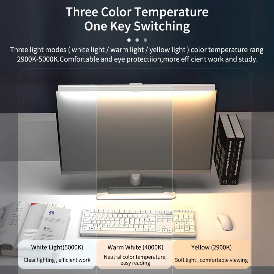 50cm monitor light bar for the top of a screen, view 2