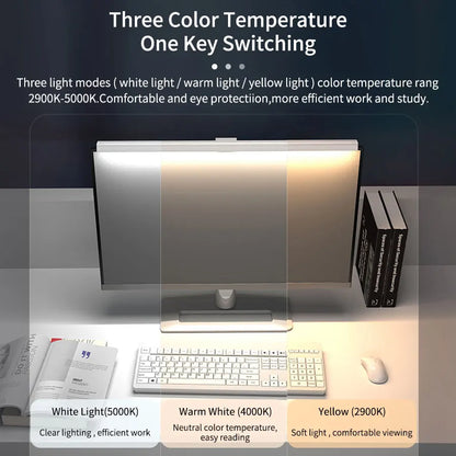 50cm monitor light bar for the top of a screen, view 2