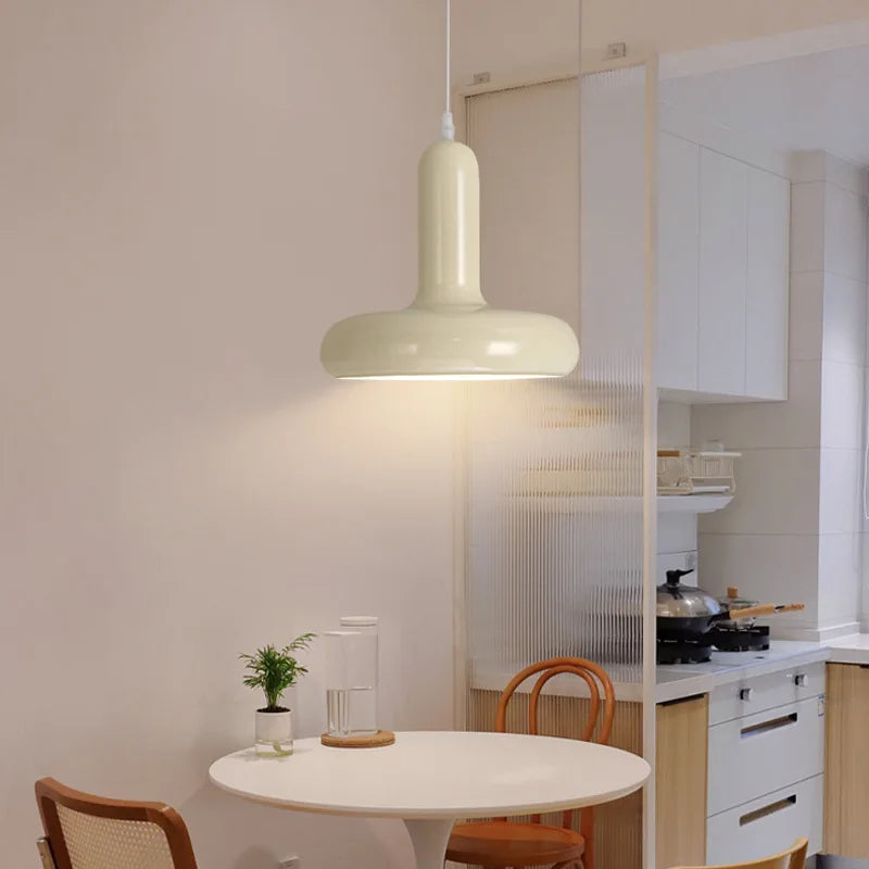 Bedside Pendant Light, 3-Color Dimmable Mushroom Lamp