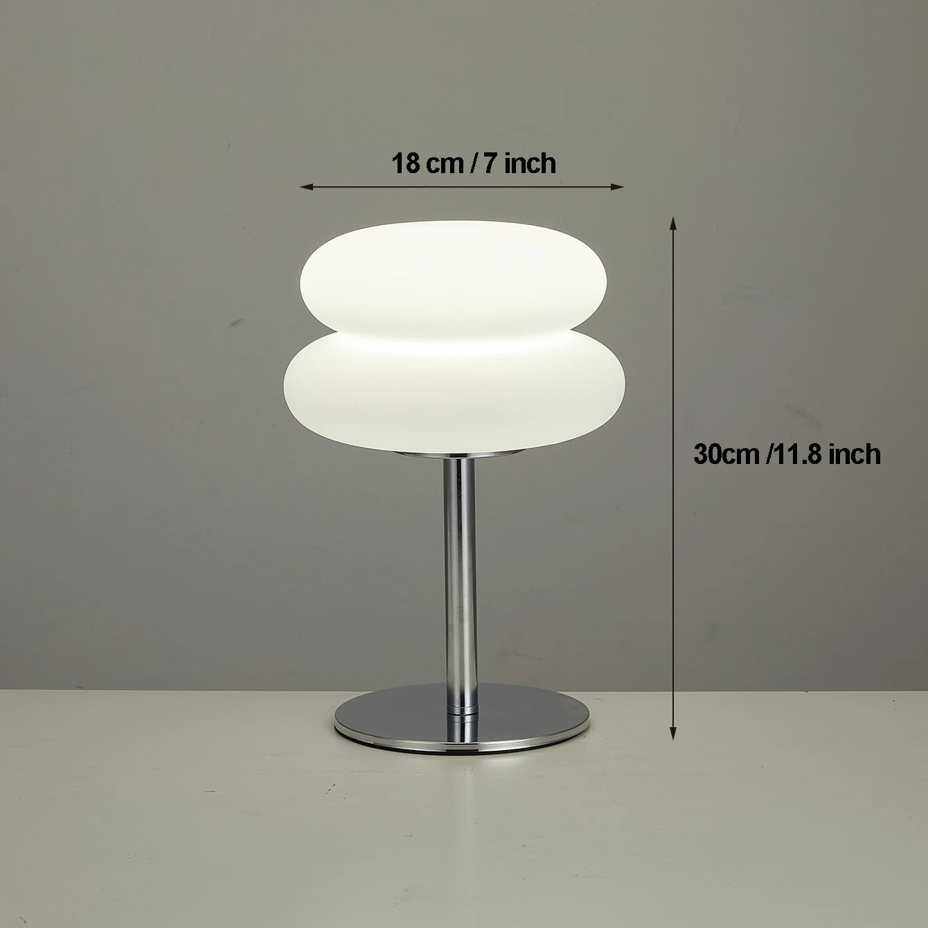 LED mushroom lamp size specifications
