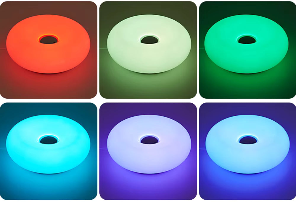 Donut night light multicolour display